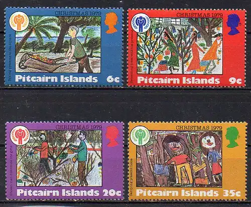 Pitcairn Inseln, Mi-Nr. 188 - 191 **, kompl., Weihnachten 1979