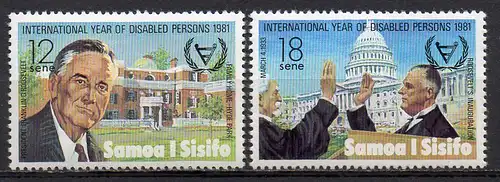 Samoa, Mi-Nr. 450 + 451 **, Internationales Jahr der Behinderten 1981