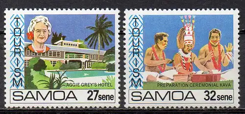 Samoa, Mi-Nr. 458 + 459 **, Tourismus