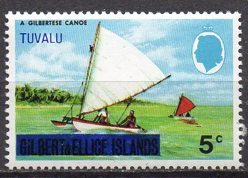 Tuvalu, Mi-Nr. 5 **, Segelboot