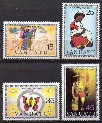 Vanuatu, Mi-Nr. 613 - 616 **, kompl., Weihnachten 1981