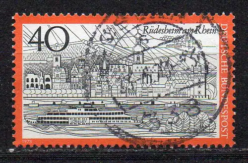 BRD, Mi-Nr. 762 gest., Fremdenverkehr: Rüdesheim am Rhein