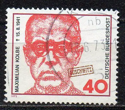 BRD, Mi-Nr. 771 gest., Maximilian Kolbe