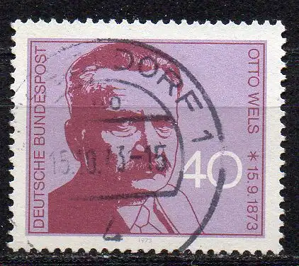 BRD, Mi-Nr. 780 gest., Otto Wels
