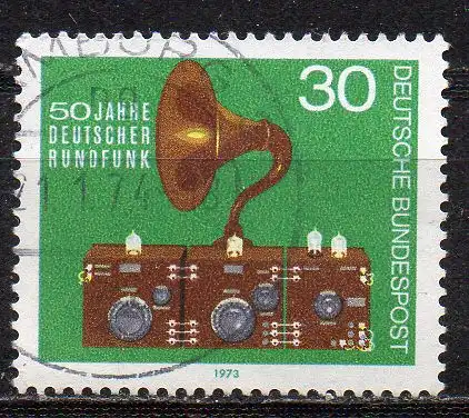 BRD, Mi-Nr. 786 gest., 50 Jahre Deutscher Rundfunk