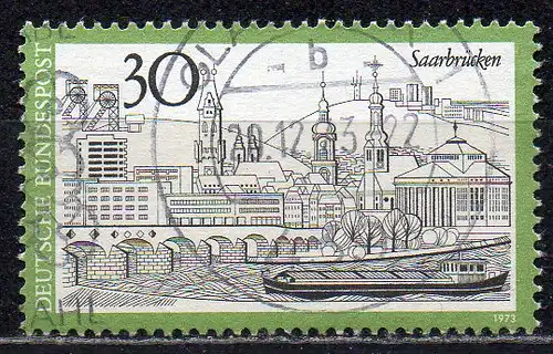 BRD, Mi-Nr. 787 gest., Fremdenverkehr: Saarbrücken