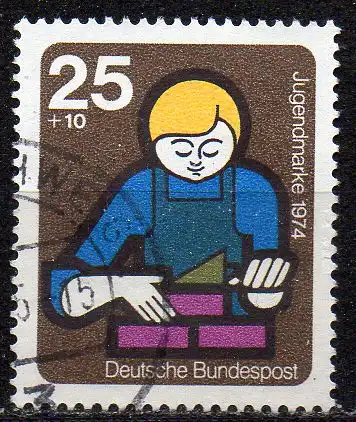 BRD, Mi-Nr. 800 gest., Jugend 1974