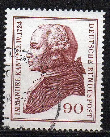 BRD, Mi-Nr. 806 gest., Immanuel Kant