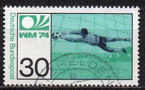 BRD, Mi-Nr. 811 gest., Fußballweltmeisterschaft 1974 Deutschland