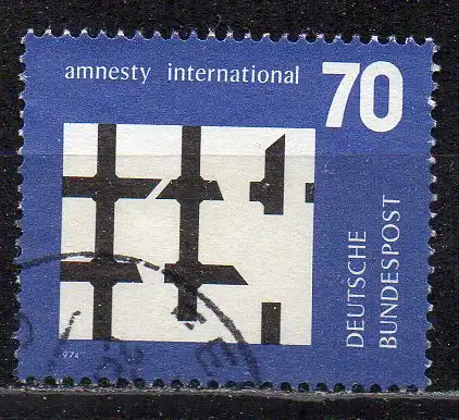 BRD, Mi-Nr. 814 gest., amnesty international