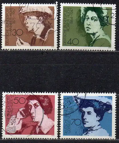 BRD, Mi-Nr. 826 - 829 gest., kompl., deutsche Schriftstellerinnen