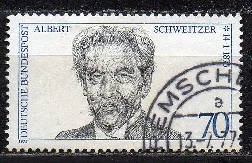 BRD, Mi-Nr. 830 gest., Dr. Albert Schweitzer