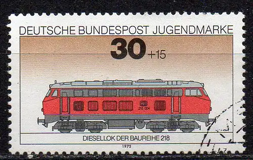 BRD, Mi-Nr. 836 gest., Jugend 1975 - Lokomotiven
