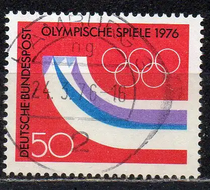 BRD, Mi-Nr. 875 gest., Olympische Winterspiele 1976 Innsbruck