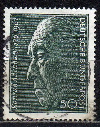 BRD, Mi-Nr. 876 gest., 100. Geburtstag von Konrad Adenauer