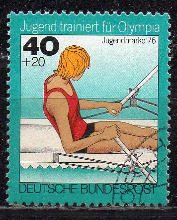 BRD, Mi-Nr. 883 gest., Jugend 1976 - Rudern