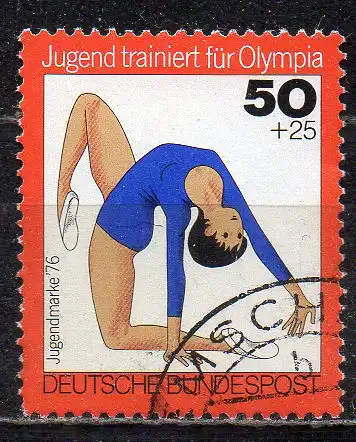 BRD, Mi-Nr. 884 gest., Jugend 1976 - Turnen