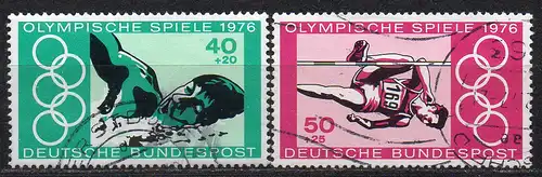 BRD, Mi-Nr. 886 - 887 gest., kompl.,  Olympische Sommerspiele 1976 Montreal