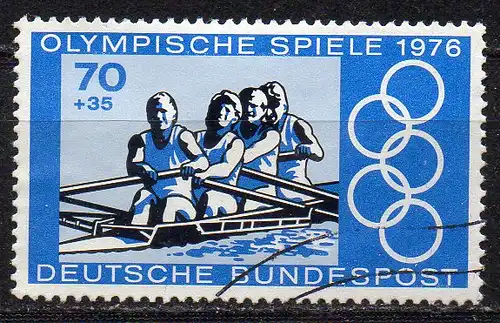 BRD, Mi-Nr. 889 gest., aus Block 12, Olympische Sommerspiele 1976 Montreal