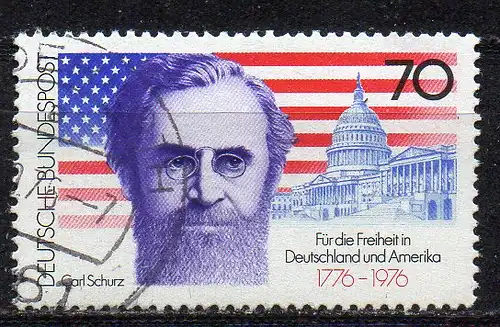 BRD, Mi-Nr. 895 gest., 200 Jahre Unabhängigkeit der USA