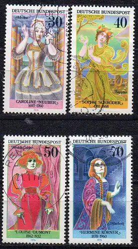 BRD, Mi-Nr. 908 - 911 gest., kompl., Bedeutende deutsche Frauen