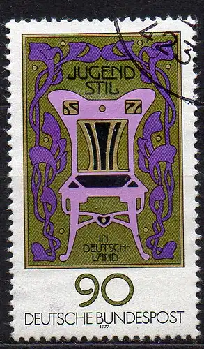BRD, Mi-Nr. 925 gest., aus Block 14, 75 Jahre Jugendstil in Deutschland