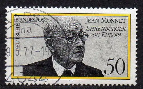 BRD, Mi-Nr. 926 gest., Jean Monnet - Ehrenbürger Europas