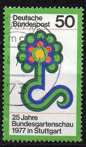 BRD, Mi-Nr. 927 gest., 25 Jahre Bundesgartenschau