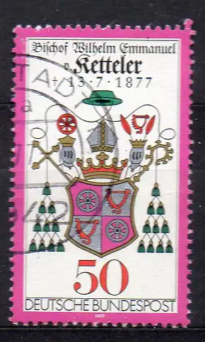 BRD, Mi-Nr. 941 gest., 100. Todestag von Wilhelm Emmanuel Freiherr von Ketteler