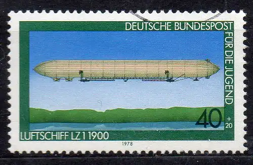 BRD, Mi-Nr. 965 gest., Jugend 1978 - Luftfahrt