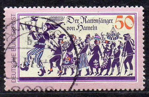 BRD, Mi-Nr. 972 gest., Der Rattenfänger von Hameln