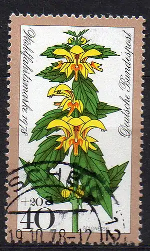 BRD, Mi-Nr. 983 gest., Wohlfahrt 1978 - Waldblumen