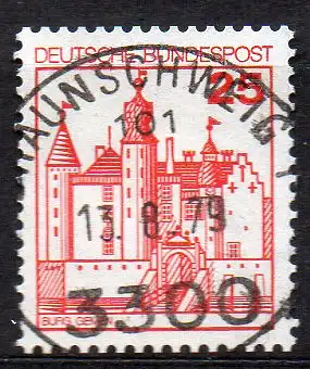 BRD, Mi-Nr. 996 gest., DS Burgen und Schlösser