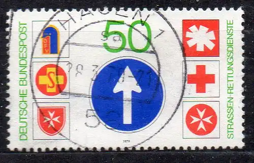 BRD, Mi-Nr. 1004 gest., Straßen-Rettungsdienste