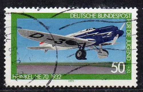 BRD, Mi-Nr. 1006 gest., Jugend 1979 - Luftfahrt