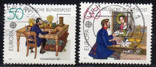 BRD, Mi-Nr. 1011 - 1012 gest., kompl., Europa CEPT 1979