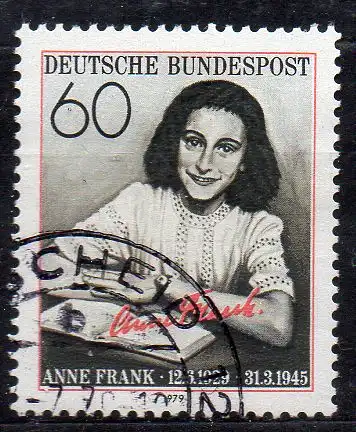 BRD, Mi-Nr. 1013 gest., Anne Frank