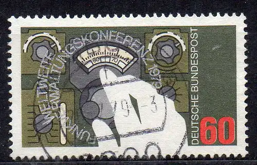 BRD, Mi-Nr. 1015 gest., Weltweite Funkverwaltungskonferenz