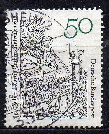 BRD, Mi-Nr. 1016 gest., 450 Jahre Katechismus von Martin Luther