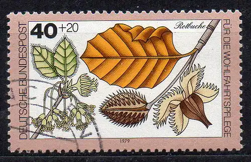 BRD, Mi-Nr. 1024 gest., Wohlfahrt 1979 - Blätter, Blüten und Früchte