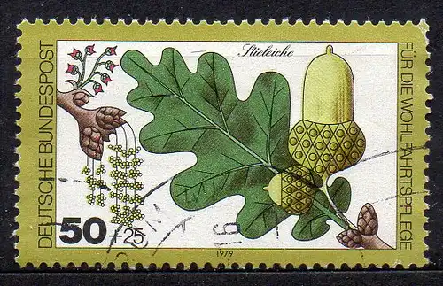 BRD, Mi-Nr. 1025 gest., Wohlfahrt 1979 - Blätter, Blüten und Früchte