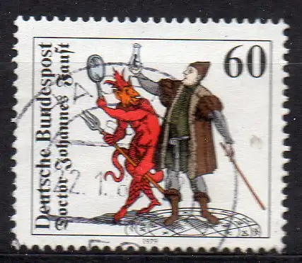 BRD, Mi-Nr. 1030 gest., Doctor Johannes Faust