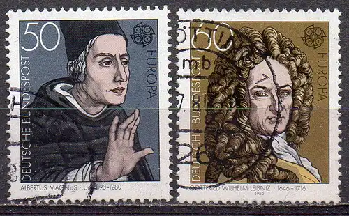 BRD, Mi-Nr. 1049 - 1050 gest., kompl., Europa  CEPT 1980