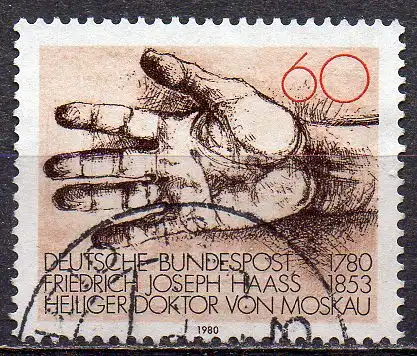 BRD, Mi-Nr. 1056 gest., Dr. Friedrich Joseph Haass