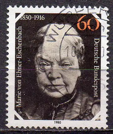 BRD, Mi-Nr. 1057 gest., Marie Freifrau von Ebner-Eschenbach