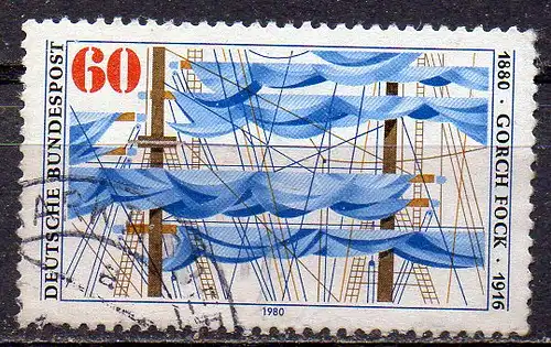 BRD, Mi-Nr. 1058 gest., 100. Geburtstag von Johann Kinau (Gorch Fock)