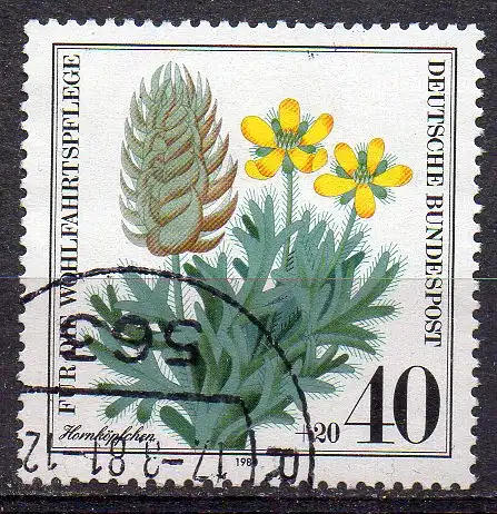 BRD, Mi-Nr. 1059 gest., Wohlfahrt 1980 - Ackerwildkräuter