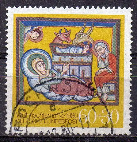 BRD, Mi-Nr. 1066 gest., Weihnachten 1980