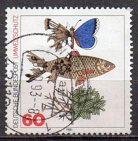 BRD, Mi-Nr. 1087 gest., Umweltschutz