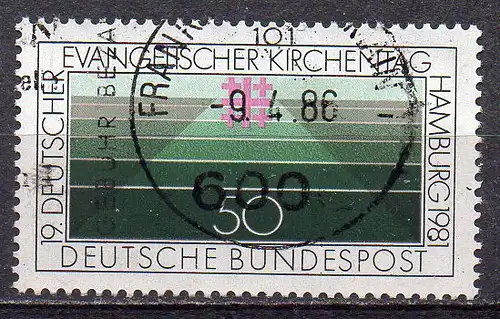 BRD, Mi-Nr. 1098 gest., Evangelischer Kirchentag Hamburg